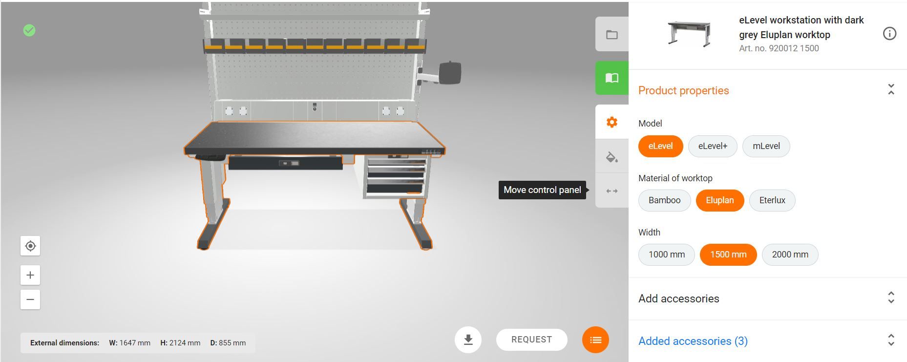 Workstation Configurator Product features